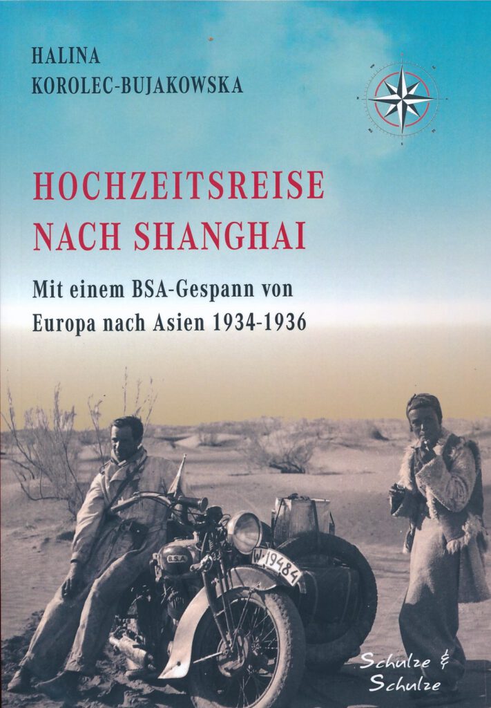 Motorrad Gespann Motorradreise historisch Buch Reisebericht Hochzeitsreise Shanghai BSA